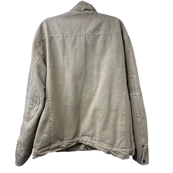 XXL Vtg The Territory Ahead Canvas Barn Jacket Tan Flannel Lined Hunt Chore Coat - Picture 10 of 10